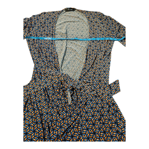 Neesha Large Multicolor Tie Closure Cardigan - Picture 6 of 8